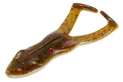 Frog Factory Ribbit Frog - color: Green Pumpkin/Red Pearl