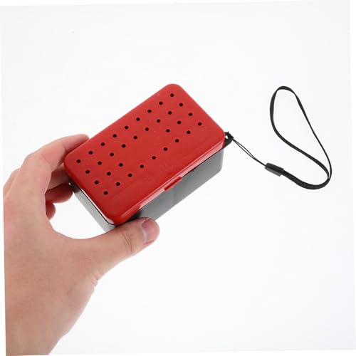 BESTonZON 2pcs Insulated Fishing Bait Cooler Red Worm Box Breathable Leakproof Design for Freshwater Saltwater Fishing