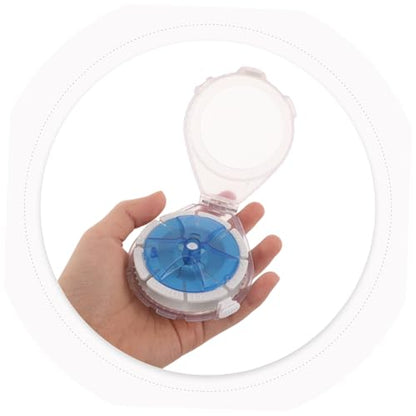 Fishing Line Dispenser Box and Leader Holder, Blue Plastic Spool Storage Organizer, 5pcs Pack for Carp and Fly Fishing Line Management