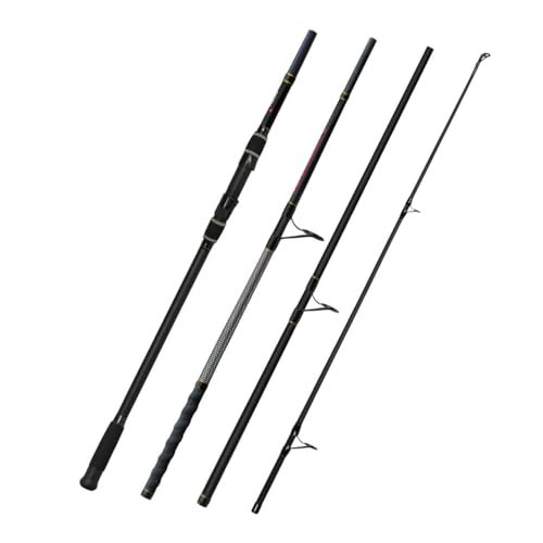 Fiblink Surf Fishing Rod 2 Piece/3 Piece Portable Travel Spinning Rod Saltwater Surf Rod (9'/10'/10'6"/12') - style: Spin-10'-4pc