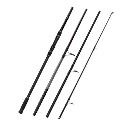 Fiblink Surf Fishing Rod 2 Piece/3 Piece Portable Travel Spinning Rod Saltwater Surf Rod (9'/10'/10'6"/12') - style: Spin-10'-4pc