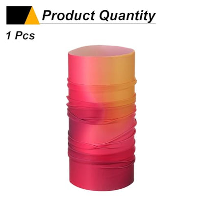 HARFINGTON Summer Cooling Neck Gaiter Sun Protection Face Mask Fishing Necks Gaiter Unisex for Cycling Outdoor Sports - color: Gradient Red