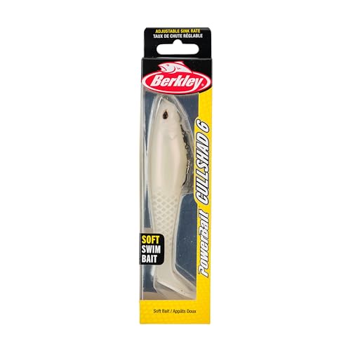 Berkley PowerBait CullShad Fishing Soft Bait - color: Albino, size: 6 in (1.2 oz)