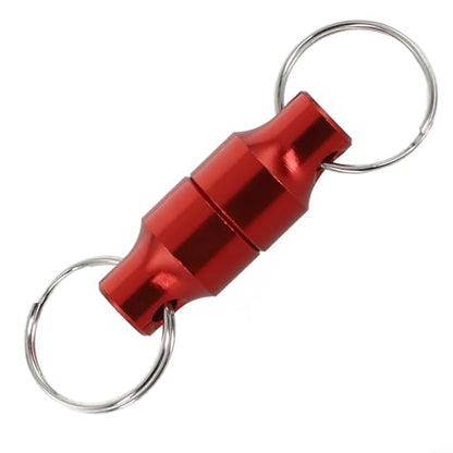 Magnetic Net Release with Carabiner for Fly Fishing, Aluminum Alloy Magnet Clip Holder with Retractable Lanyard for Securing Nets or Tools in Freshwater and Saltwater Angling