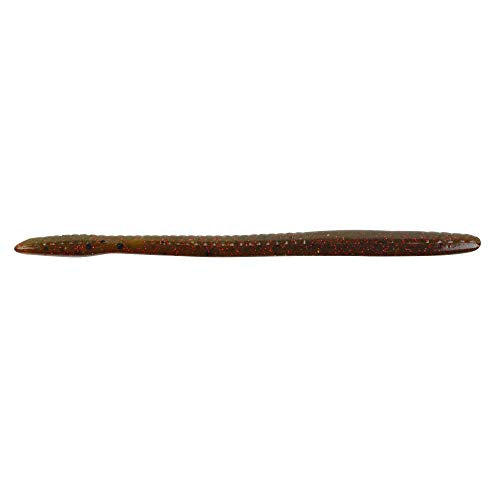 Berkley PowerBait Bottom Hopper Fishing Soft Bait - color: Green Pumpkin Red, size: 6 1/4"