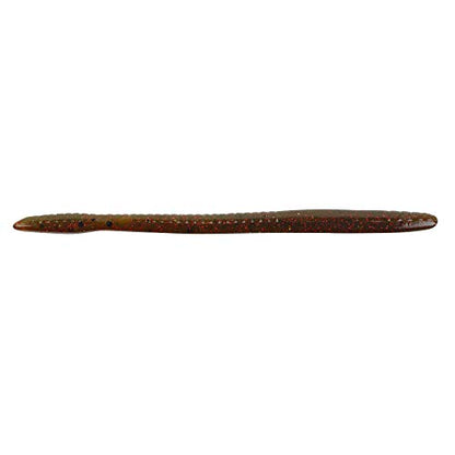 Berkley PowerBait Bottom Hopper Fishing Soft Bait - color: Green Pumpkin Red, size: 6 1/4"