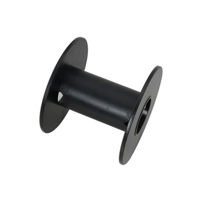 DGBRSM 6PCS Empty Plastic Wire Spool 71mm2.8 Inches Fishing Line Winding Packaging Spool for Rope Storage Ribbon Storage Black