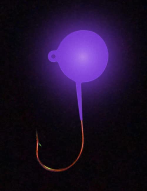 Big Nasty Tackle™ Super Glow Pout Pounder Jigs (1 oz.) (1 Pack) - color: Purple