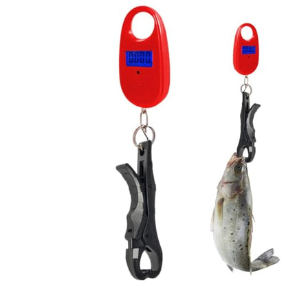 Scale for Fishing Small Portable Handheld | Scale Fish Controller for Fishing - color: Red