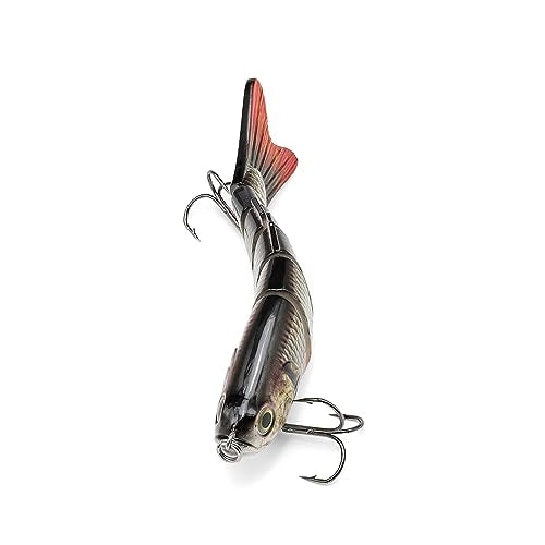 Large Multi Jointed Fishing Lures Bait,Big Giant Fishing Bass Lures,Crankbaits Swimbaits with Treble Hook - color: A1-7.87",4oz