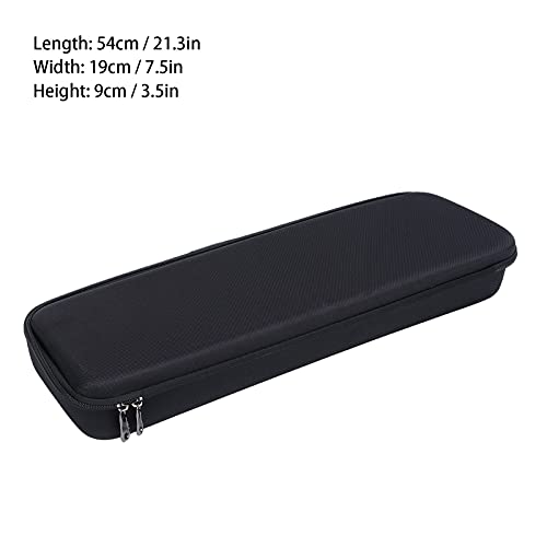 EVA Hard Shell Fishing Rod Case Fishing Gear Storage Bag Fishing Pole Protector with Double Zippers Sponge Padding for Rods Reels Boat Accessories