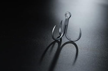 BKK GT-REX Barbless Treble Hook | 7X | Saltwater Ultra-Antirust Coating | Hand Ground | Popping & Stick Baits - size: 6/0#