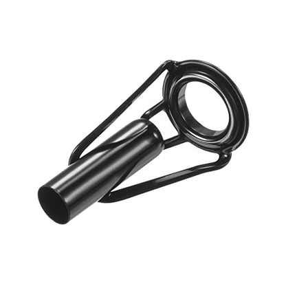 PATIKIL Tube Dia Fishing Rod Tips Repair Kit, Stainless Steel Black Guide Ring for Fishing - size: 4.8mm