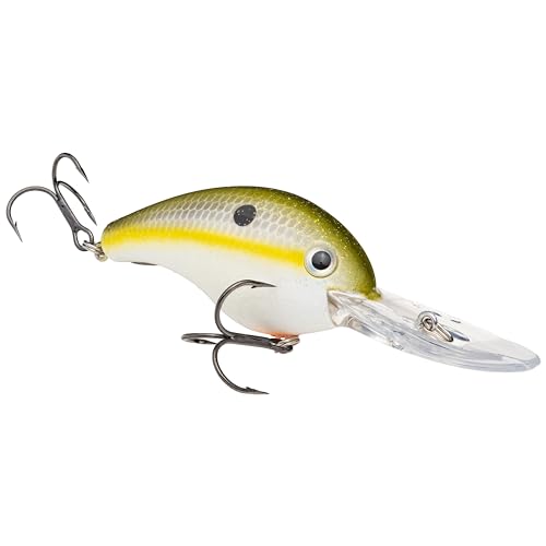 Strike King Strike King Promodel Crankbait S5XD Fishing Lure, 5/8 oz, Unique Curved Bill and Balance - color: Olive Shad