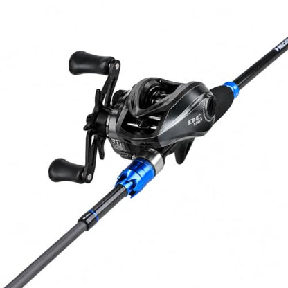 DC Baitcasting Combo, Smart Digital Brake Reel, 4-Section Carbon Rod, Tackle Bag, Line & Lures, Complete Travel Kit for Bass Freshwater - color: DC Baitcasting Combo-6FT- Right Handed