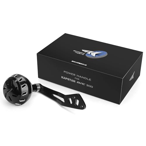 KastKing Kapstan Elite 300 Baitcasting Fishing Reel, Low Profile, Large Capacity Casting Reel, Graphite Frame, 35 lbs. Drag 5.4:1 Ratio, 8+1 Double Shielded/SS BB Centrifugal Braking - color: Power Handle