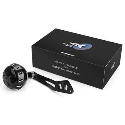KastKing Kapstan Elite 300 Baitcasting Fishing Reel, Low Profile, Large Capacity Casting Reel, Graphite Frame, 35 lbs. Drag 5.4:1 Ratio, 8+1 Double Shielded/SS BB Centrifugal Braking - color: Power Handle