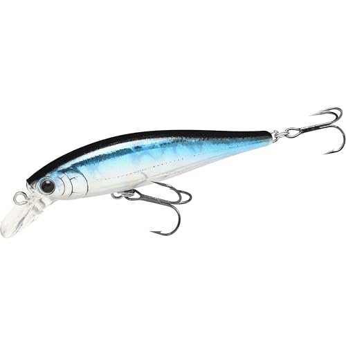 LUCKY CRAFT Pointer 78SP Fishing Lures, 3” Jerkbait Freshwater Bass & Trout Lures, Suspending 4ft–5ft Depth, Jerkbait with Walk-the-Dog Action, Precision Bass Fishing Gear and Accessories - color: 052 Aurora Black, size: PT65