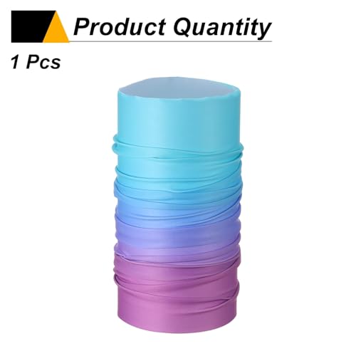 HARFINGTON Summer Cooling Neck Gaiter Sun Protection Face Mask Fishing Necks Gaiter Unisex for Cycling Outdoor Sports - color: Gradient Purple-Green