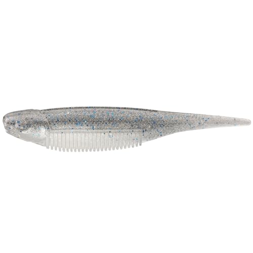 Strike King Strike King Spotlight Shim-E Minnow Fishing Lure, Soft Plastic Jerkbait, 6-Pack - color: Smokey Shad, size: 3"