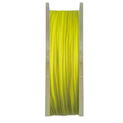 Ray Fishing Toughness 8 Strands Braided Fishing Line | Cast Further & Lasts Longer, Greater Abrasion Resistance, Strong Knot Strength, Smaller Diameter, Fresh and Salty - color: Yellow, size: 0.14mm-15Lbs