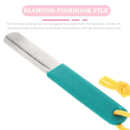 Abaodam Portable Fishing Hook Sharpener with Abrasive Material, High Hardness and Precision Production for Outdoor Tools, Compact Fishhook File for Efficient Sharpening of Fishing Gear