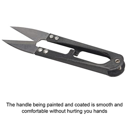 Sewing Scissors Yarn Thread Cutter 4.1inch Mini Small Snips Trimming Nipper Made of High-Carbon Steel Thread DIY Supplies for Stitch Embroidery, Knitting, Crafts (1, Black)