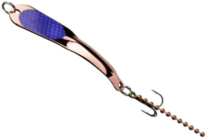 IRON DECOY Steely Fishing Lure Spoon, Casting, Trolling, Jigging, Ice, Lake, River, Stream, Freshwater, Trout, Bass, Walleye, Salmon, Crappie, Pike - color: Copper Purple, size: 1/2 OZ
