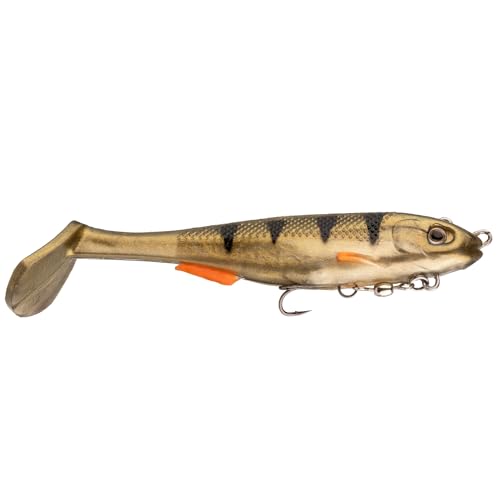 Strike King Final Copy Fishing Lure, Pre-Rigged Soft Plastic Swimbait, Free-Swinging Size 4 Treble Hook, Belly Magnetic Hook Keeper, 7/8-Ounce - color: Sugar Daddy