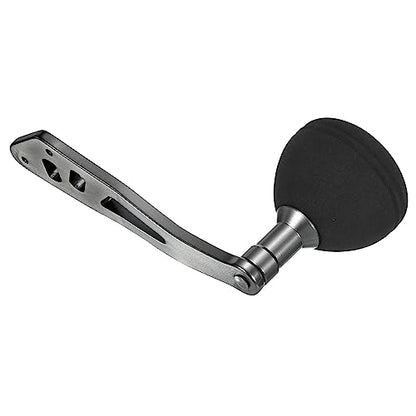 PATIKIL Baitcasting Power Handle, Metal Fishing Reel Handle EVA Knob Grip Replacement Parts for Rocker Arm Accessories - color: Silver