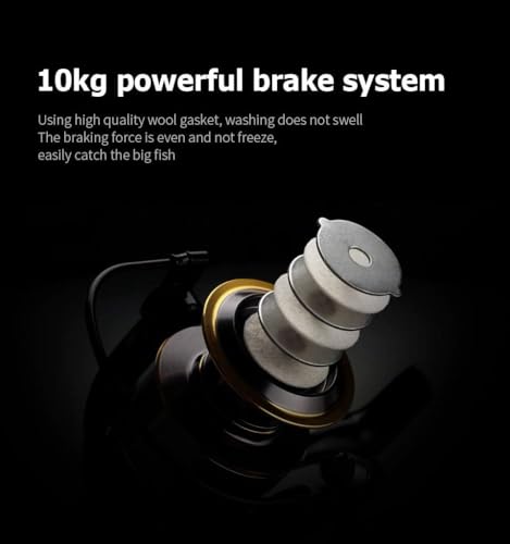 Persei Spinning Fishing Reel - 22LBs Max Drag, 5.2:1 Gear Ratio - Lightweight Ultra Smooth Powerful Saltwater or Freshwater Spinning Fishing Reel, 500 2000 3000 5000 7000 Series