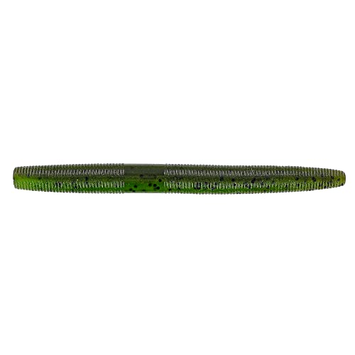Yamamoto Senko Soft Plastic Worm Easy to Use Bass Fishing Stick Bait Lures - color: GREEN PUMPKIN W/ WATERMELON LAMINATE, size: 4 Inch
