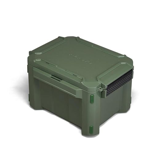 Plano GoNow Field Box, Waterproof Fishing Gear Storage, Outdoor Utility Container with Tray & Dividers for Tackle, Tools & Boat Use, Small, Olive Drab - color: Olive Drab - SM, style: Utility Box