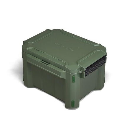 Plano GoNow Field Box, Waterproof Fishing Gear Storage, Outdoor Utility Container with Tray & Dividers for Tackle, Tools & Boat Use, Small, Olive Drab - color: Olive Drab - SM, style: Utility Box