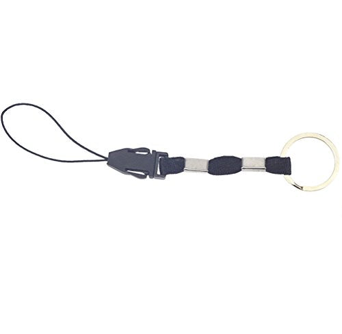 YOUOWO 10Pcs Nylon Finger Short Lanyards With Circular Ring Detachable | Lightweight,Quick Release,for Keys,Phone etc - color: 10 Pack-black