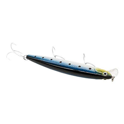 Calissa Offshore Tackle 110mm and 140mm California Inshore Fishing - Special Jerkbait Crankbait Surf Flash Fishing Salt Pro Lure Minnow Zebra MS Metallic Sardine Glow - size: 110mm, style: Glow Sardine