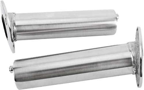 YaeMarine 4-Pack Heavy Duty Stainless Steel 316 Deluxe Rod Holders with Drain, Flush Mount Fishing Rod Pole Holders, 30 Degree /15 Degree/90 Degree - style: 15 Degree