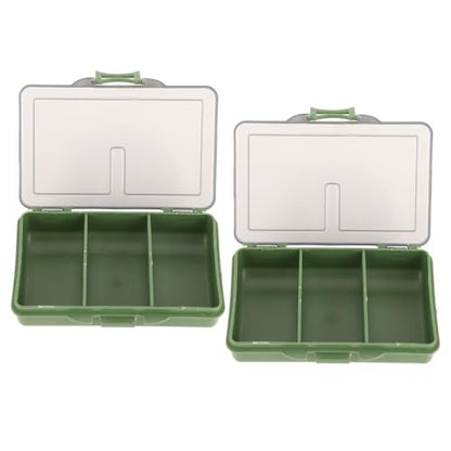 Fishing Tackle Box – Water proof Compartment Storage Case for Hooks, Baits, Lures & Terminal Tackle Accessories, Mini Clear Organizer(3-compartment) - size: 3-compartment