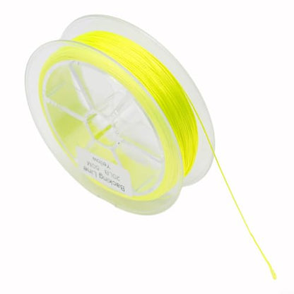 for Braided Fly Line Backing 50m Dacron Fishing Leader with Loop for Trout Bass Salmon Freshwater Saltwater Anglers Strong Low Stretch - size: F