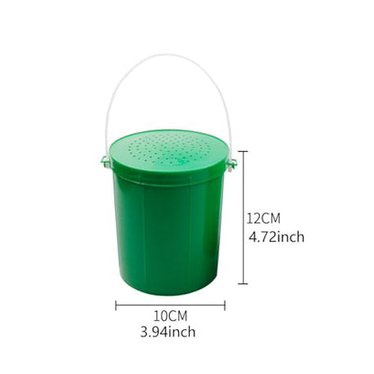 Worm Bait Holder Bucket, Fishing Bait Case,Container,Multifunctional Gear,Fishing Tool,Storage Box for Boat Freshwater,Lovers - size: Large