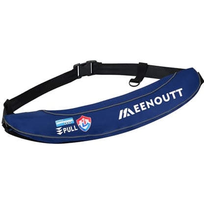 Automatic Inflatable Belt Pack Water Sports Jacket Waist Belt PFD for SUP Paddleboarding Fishing Boating Kayaking（fit 80-330 lbs） (Blue) - color: Blue