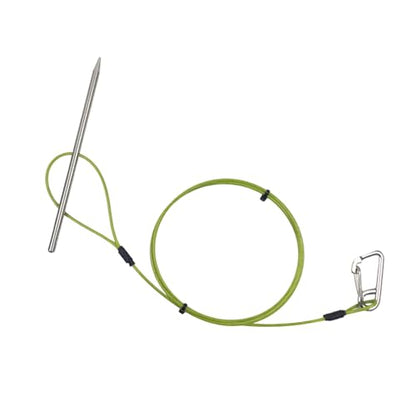 Fish Stringer Stainless Cable Fishing Needle Hook Stringer Holder for Diving Quick Handspear Stainless Steel Holder for Divin - color: 120cm
