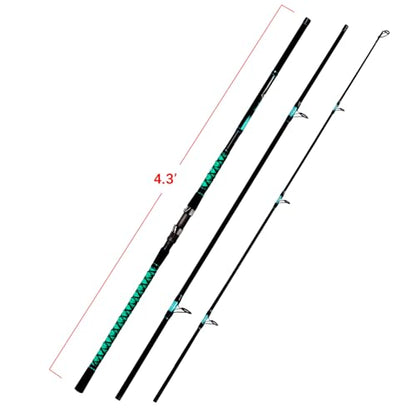 Fiblink Surf Fishing Rod Portable Travel Surf Spinning Rod 2 Piece/3 Piece/4 Piece Carbon Fiber Saltwater Fishing Rod 9'/10'/12'/13'/15' - style: 13'-spinning-3pc