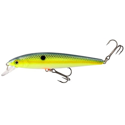 Strike King KVD Jerkbait 2 Hook - color: 538 - Chartreuse Sexy Shad, size: 4.5 in, 3/8 oz