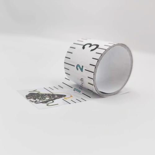 60" Fish Measuring Ruler Sticker for Boat 2 Pcs Strong Self Adhesive Transparent Waterproof Decal Tape Measure Clear Boat Accessories (60+36 inch) - size: 60+36 inch