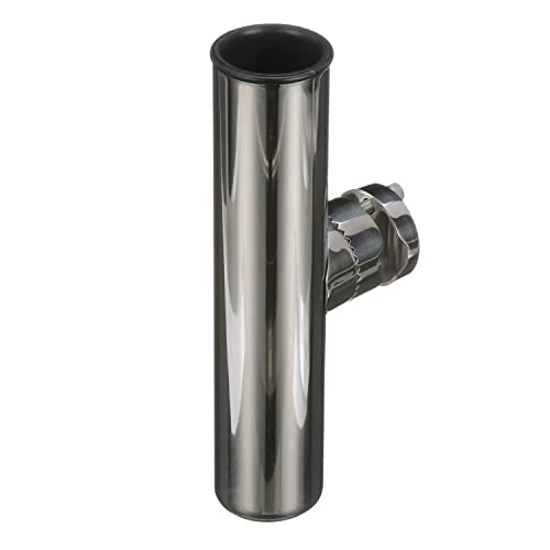 Attwood 66970-7 Stainless Steel Clamp-On Rod Holder, for Rail 7/8-Inch to 1-Inch Dia., 9 Inches Long, 1 3/4-Inch Inside Diameter