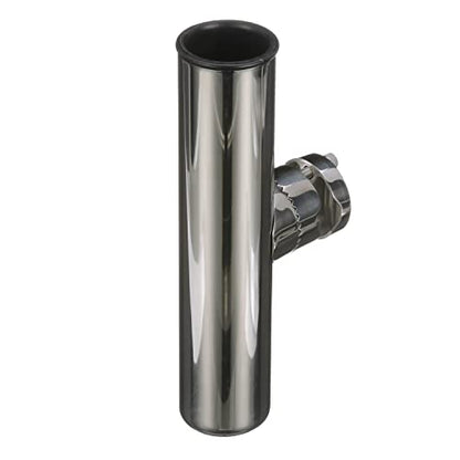 Attwood 66970-7 Stainless Steel Clamp-On Rod Holder, for Rail 7/8-Inch to 1-Inch Dia., 9 Inches Long, 1 3/4-Inch Inside Diameter