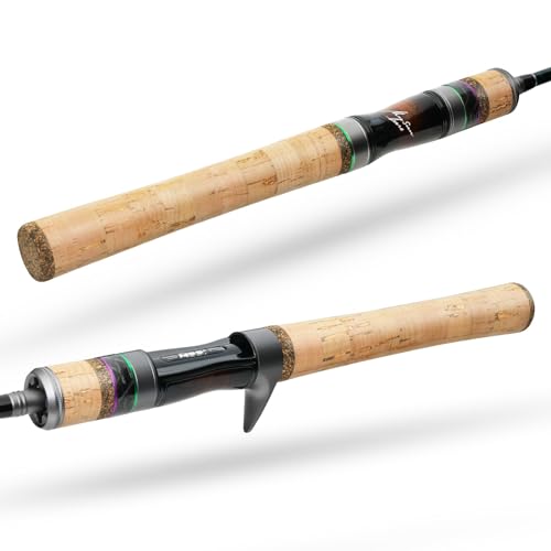 HANDING Magic L BFS Rod 2-Piece Ultralight Casting & Spinning Rod for Trout Crappie Bluegill Yellow Perch Sunfish, for BFS Fishing - size: 4'6'' - UL - Fast - 2pcs, style: Casting
