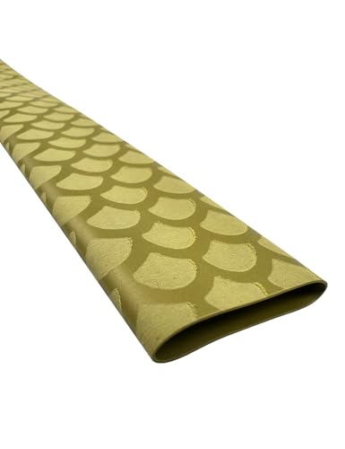 Accering Fishscale DIY Fishing Pole Shrink Wrap (φ20mm, Brown Gold) - color: BrownGold, size: φ20mm, L3.3ft