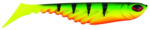 Berkley PowerBait Ripple Shad Fishing Soft Bait - color: Fire Perch, size: 3 1/2" (7 Count)
